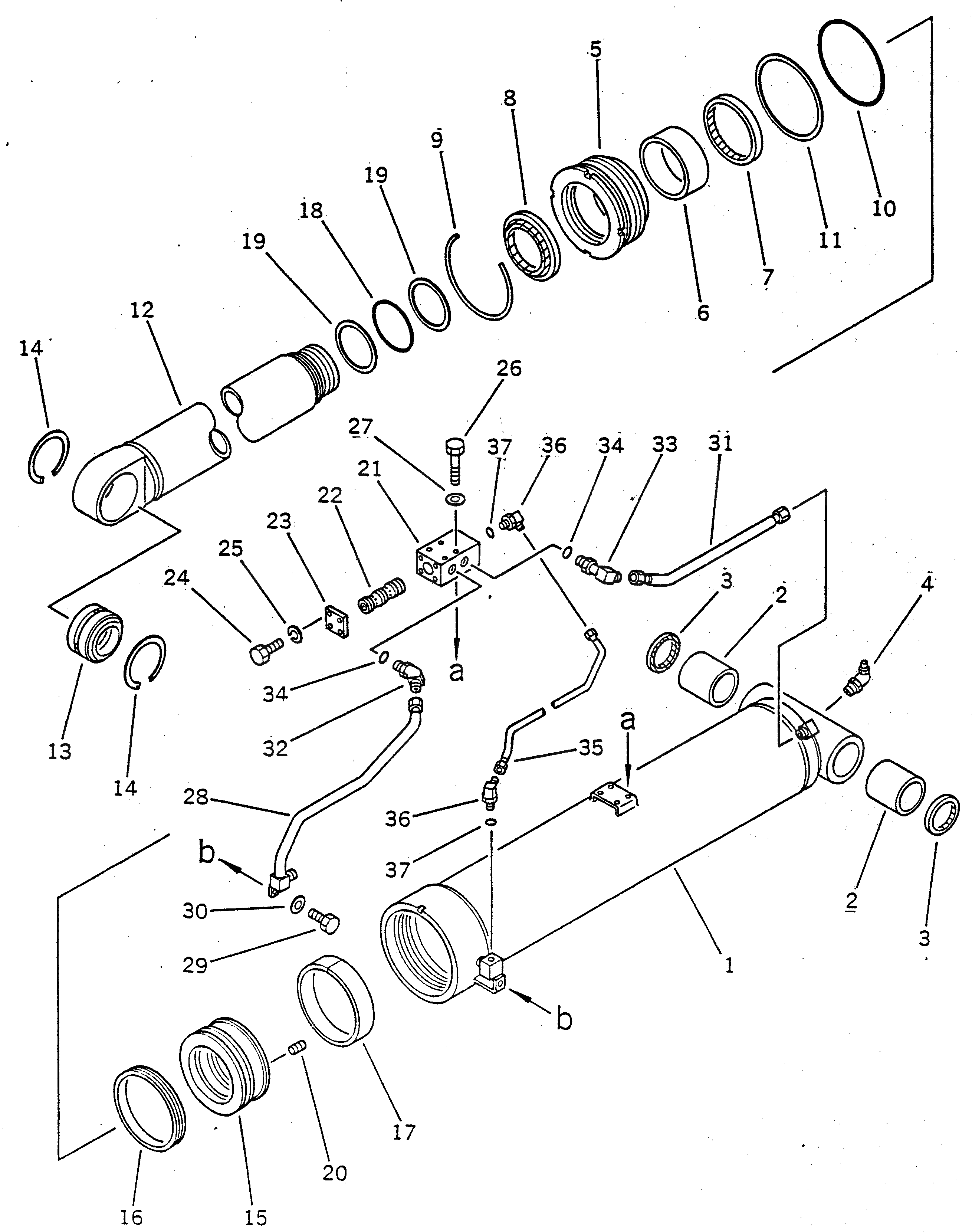 Цилиндр 22X-63-12343 Komatsu