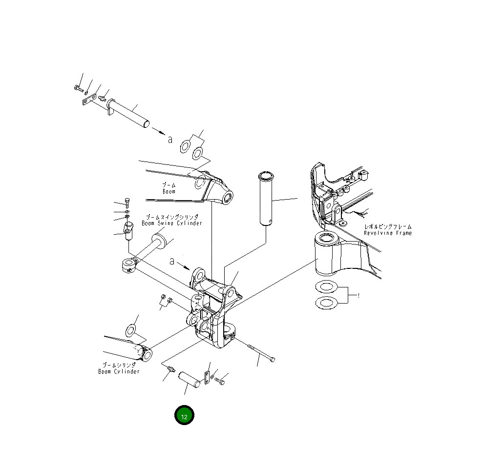 Палец 22J-70-25291 Komatsu