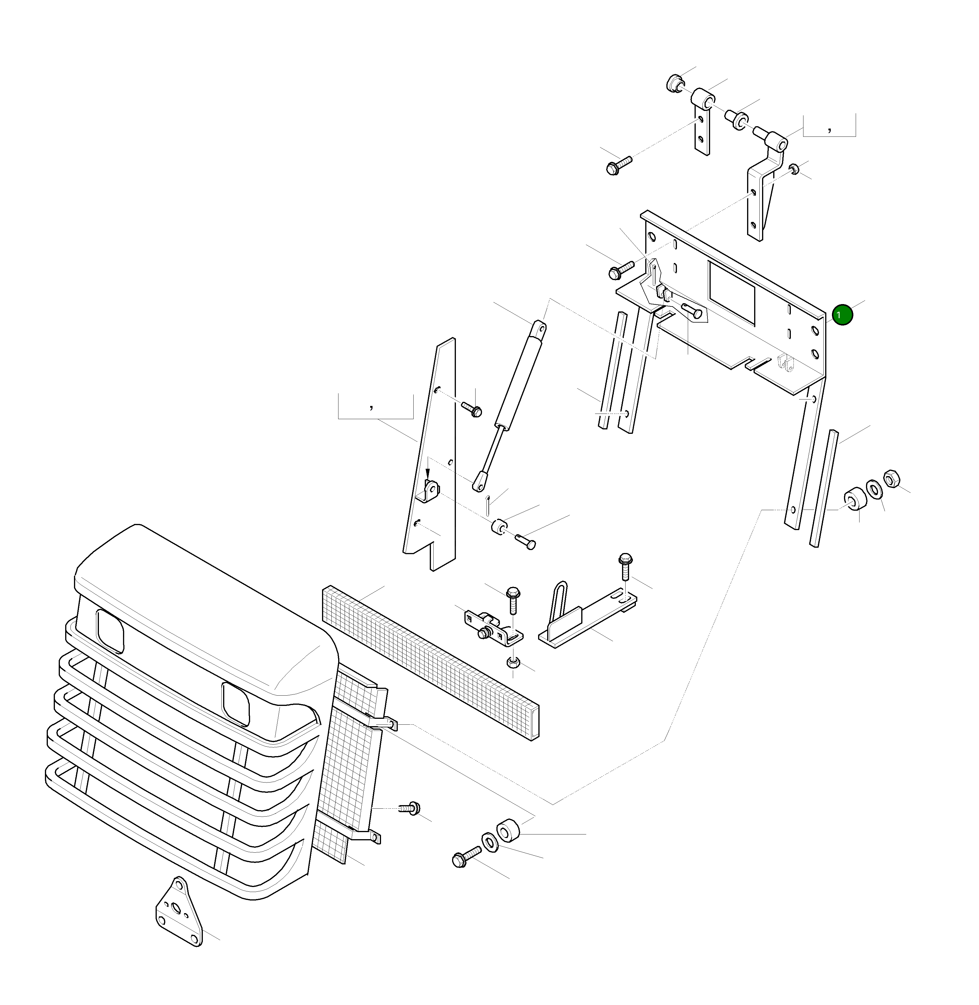 Кронштейн 419-54-H1790 Komatsu