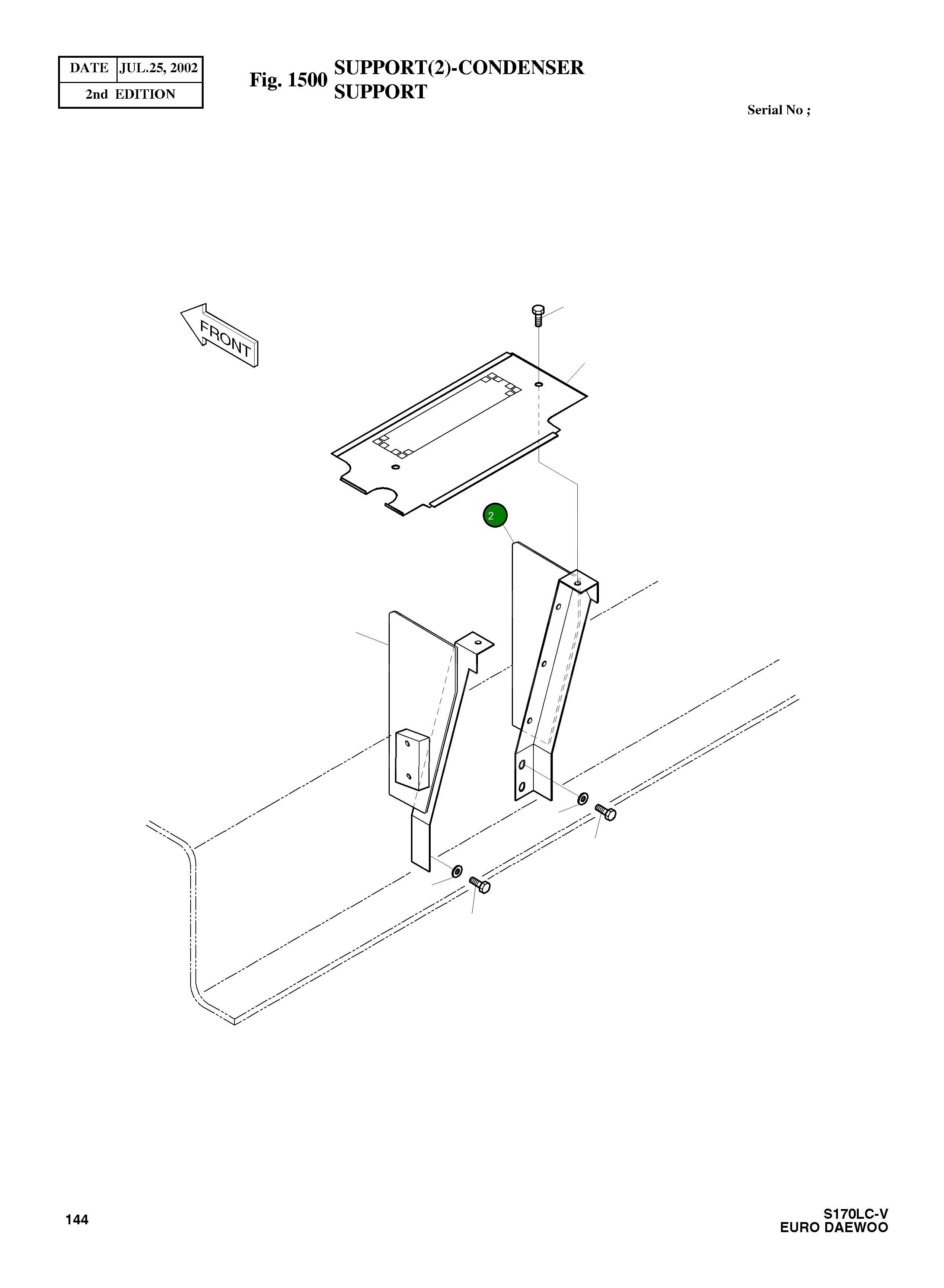 Опора 2197-2133 Komatsu