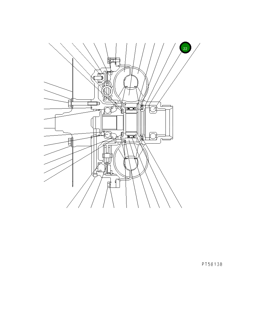 Опора DC66B6220000 Komatsu