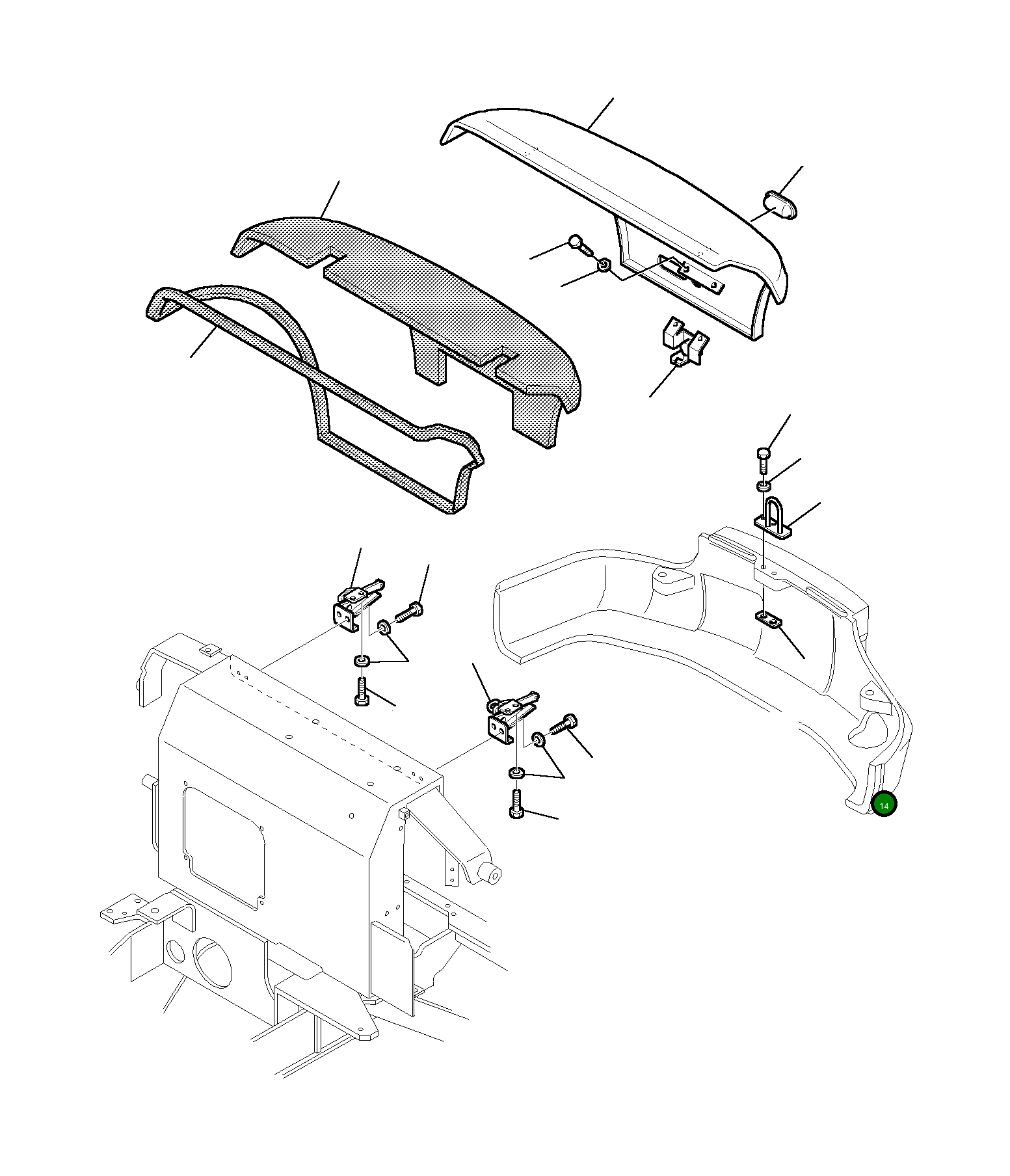Крепёжная пластина 3F2040051 Komatsu