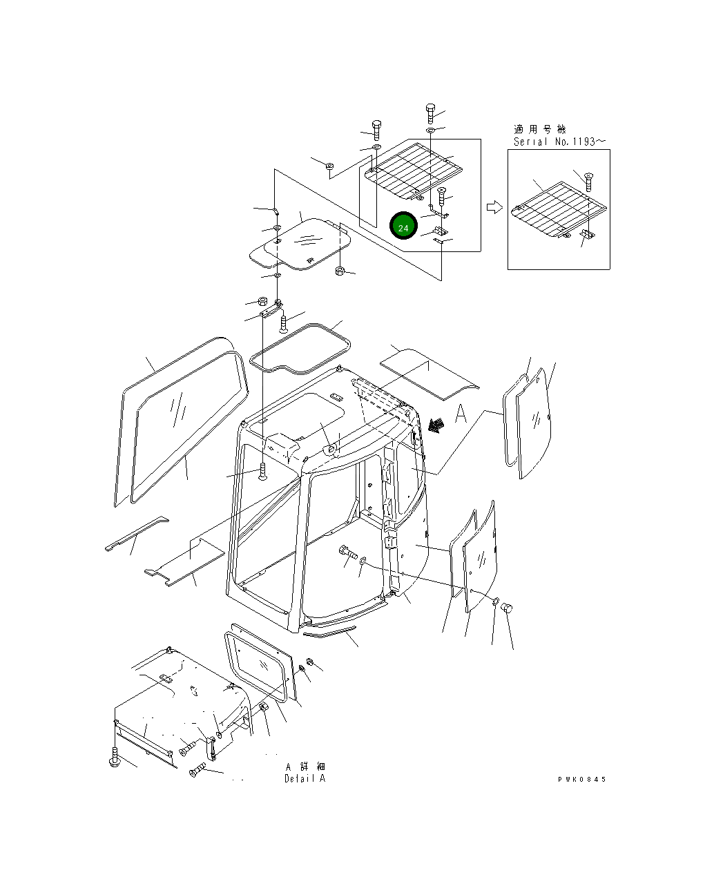 Кронштейн 21J-54-16350 Komatsu