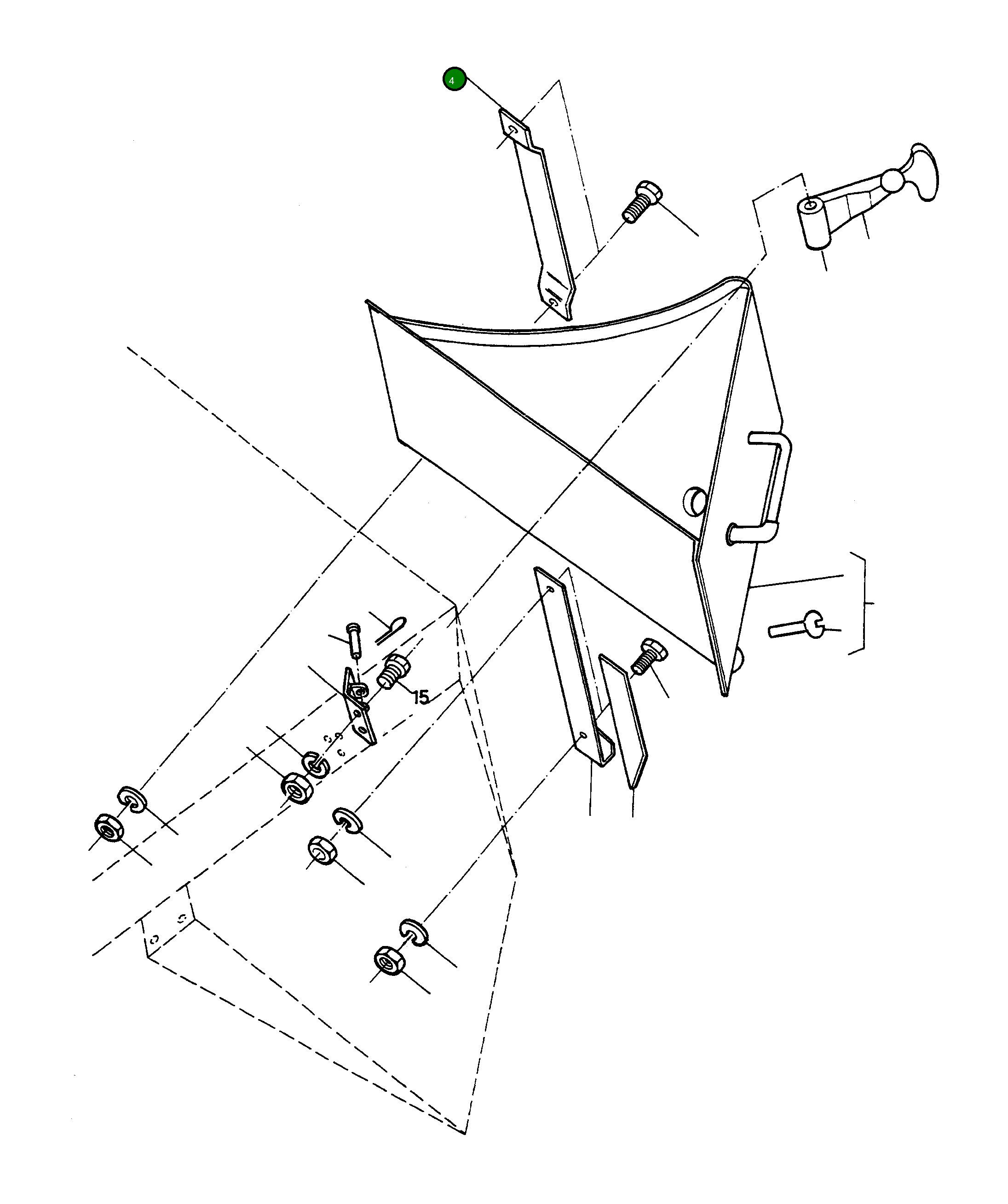 Кронштейн 2923702M1 Komatsu