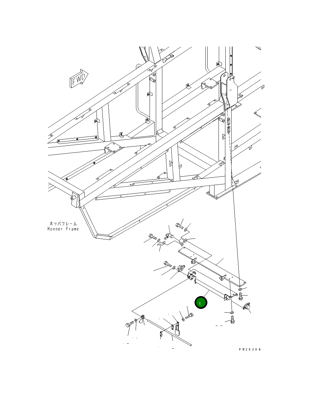 Кронштейн 8255-71-4450 Komatsu