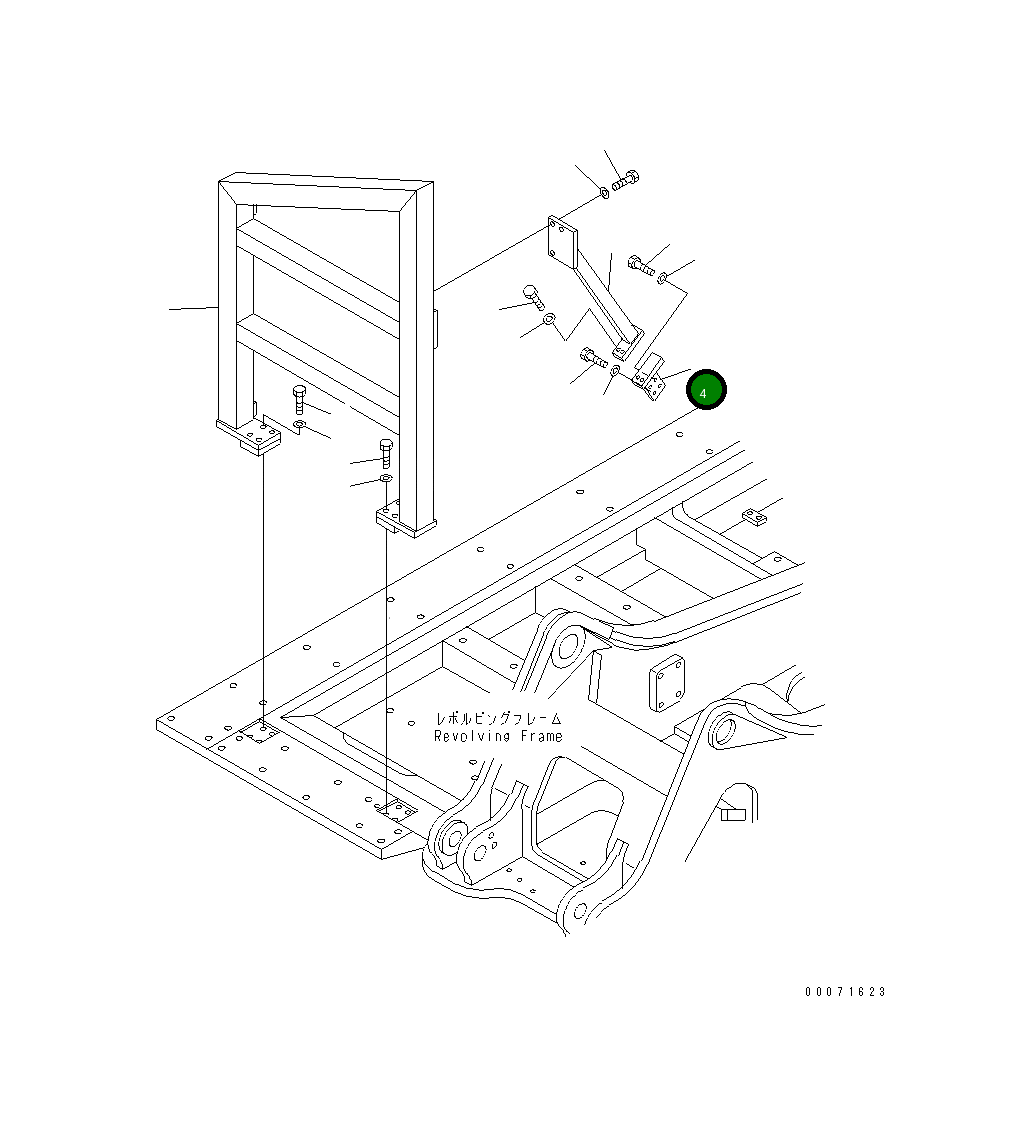 Кронштейн 207-54-A3970 Komatsu