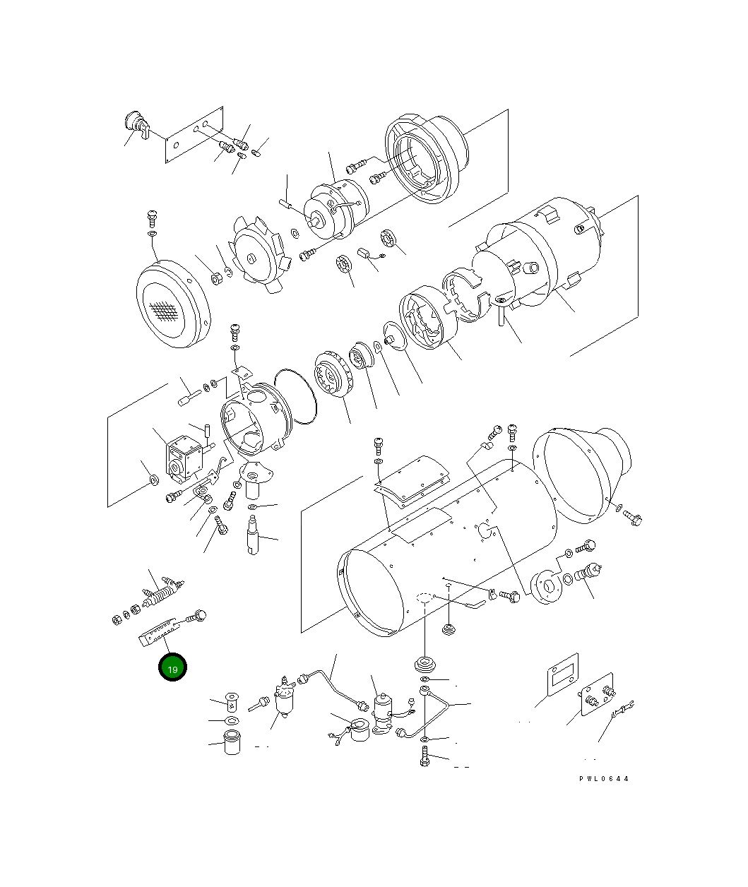 Клеммная плата MK069027 Komatsu