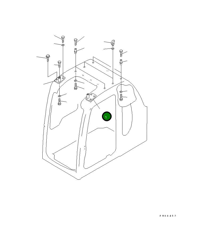 Кронштейн 20E-54-K6250 Komatsu