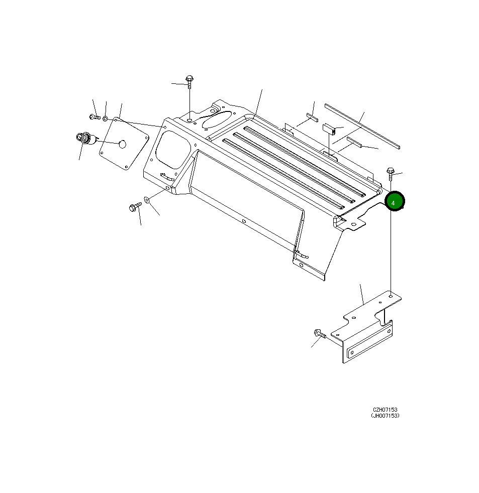 Лист 205-53-31190 Komatsu