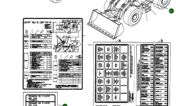 Наклейка 42Y-V00-H300 Komatsu