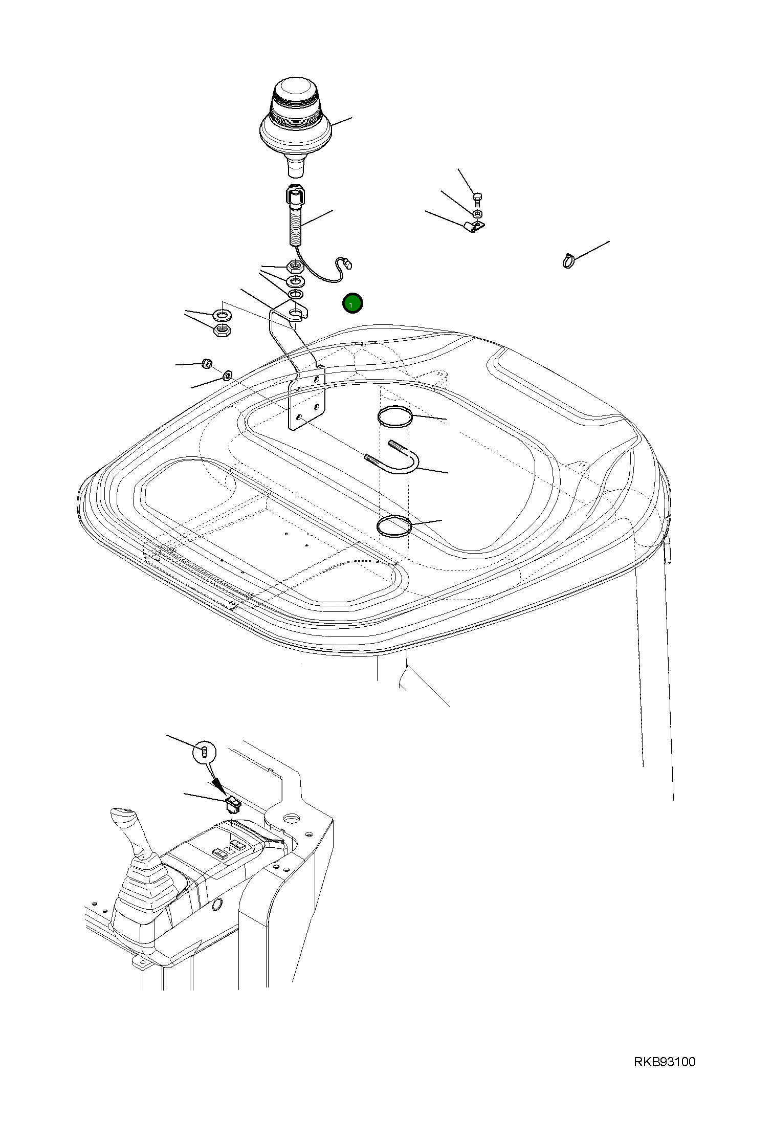 Кронштейн 2A1-06-11530 Komatsu