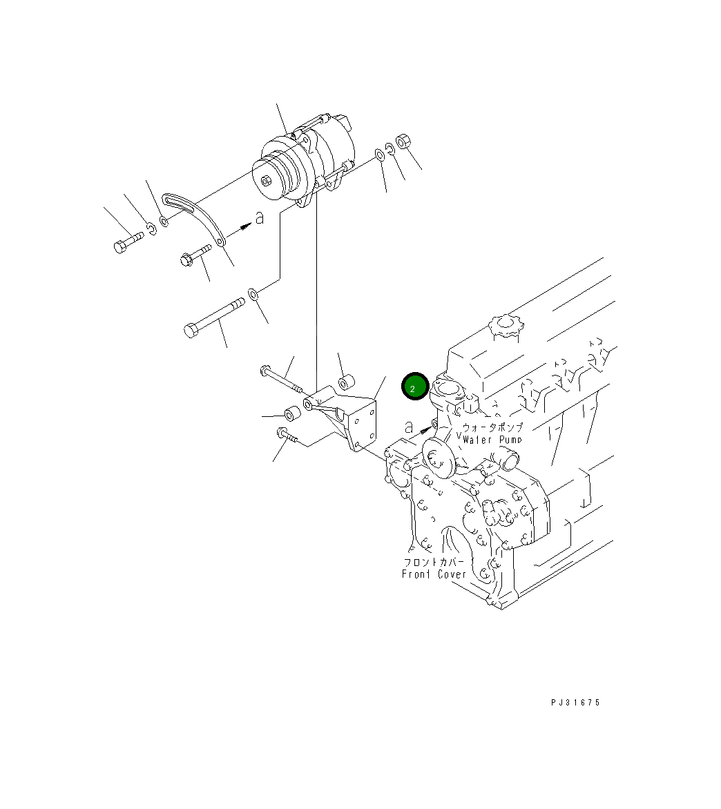 Кронштейн 6206-81-6550 Komatsu