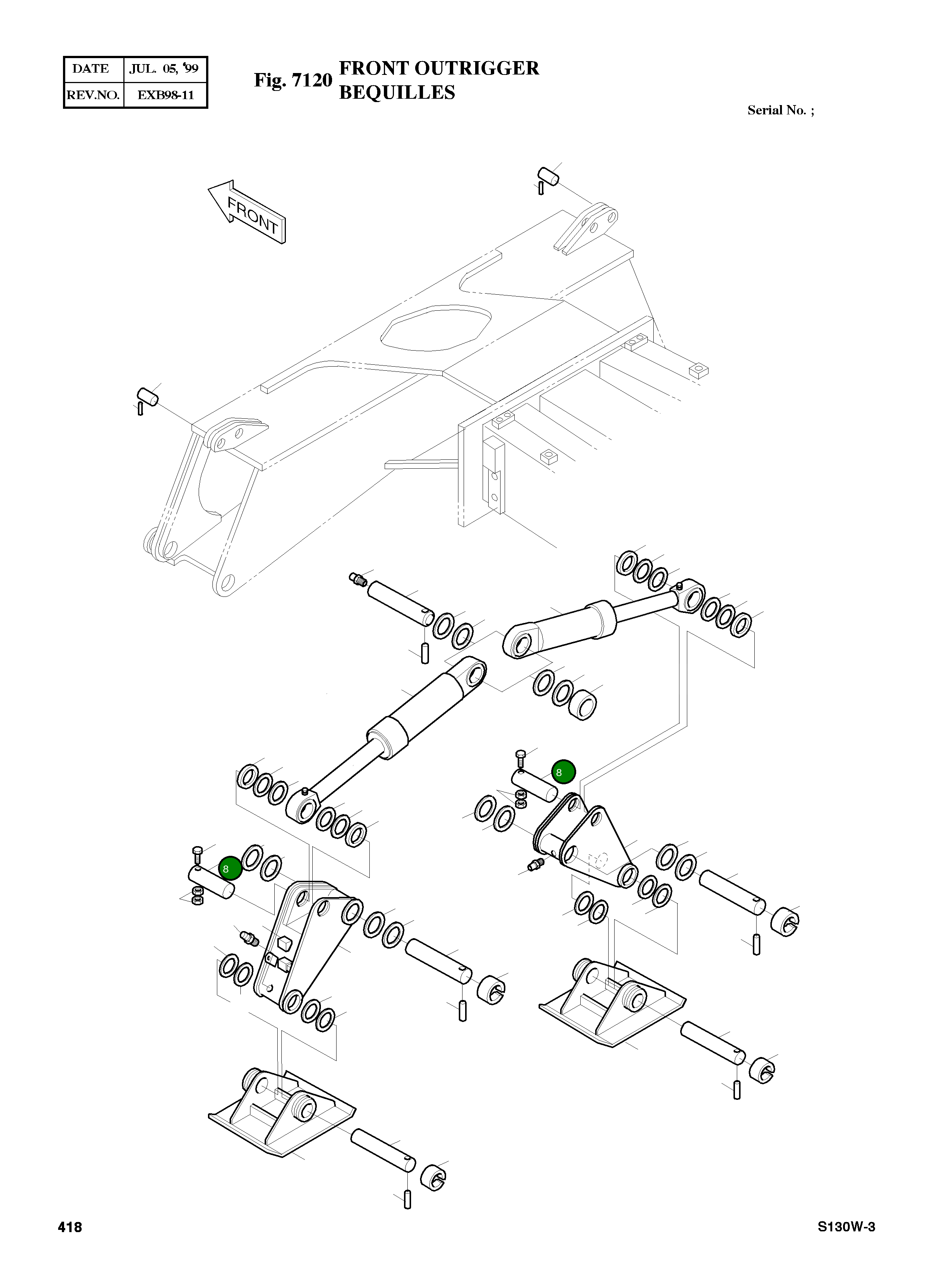 Палец 2123-4004 Komatsu