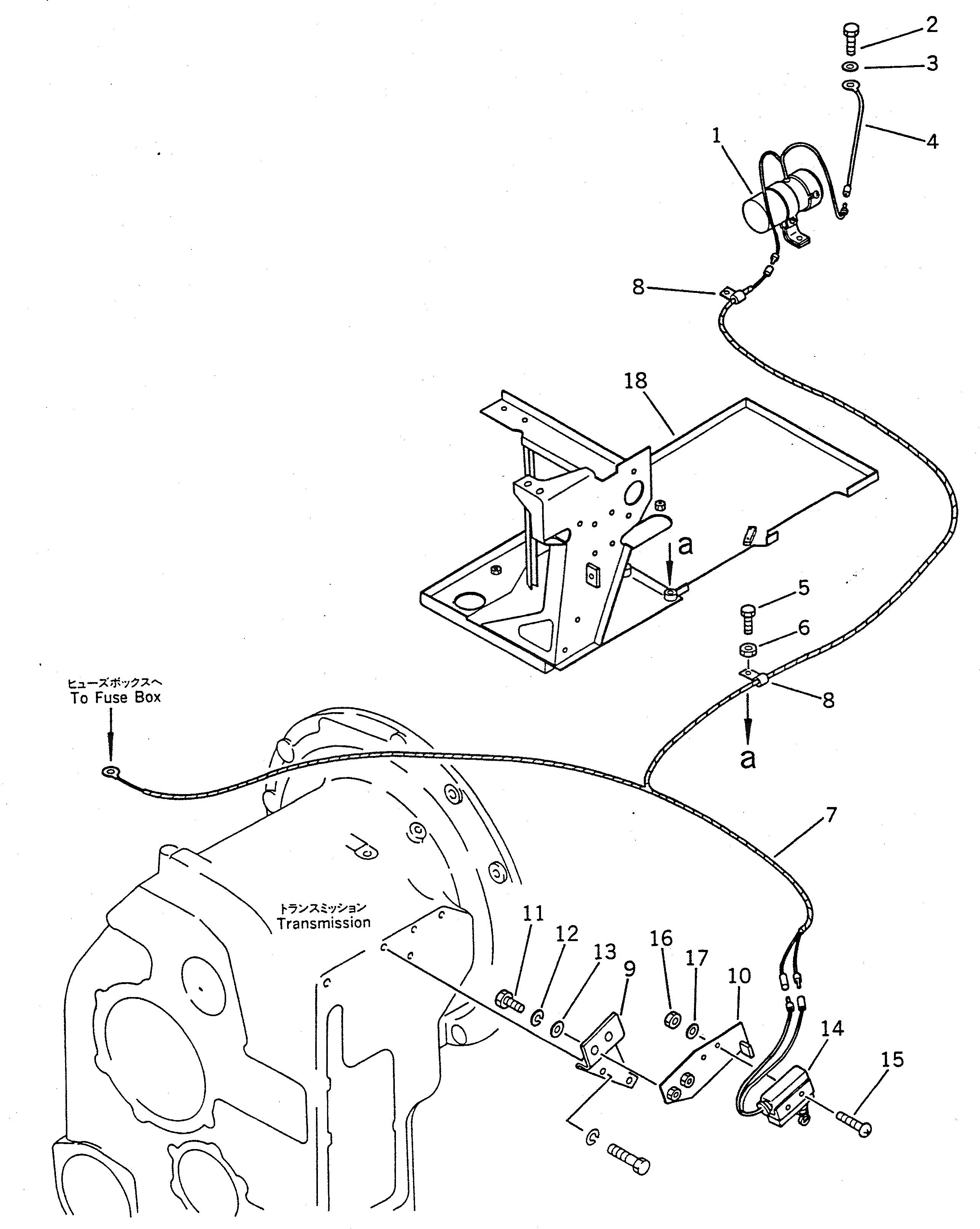 Провод 361-887-1110 Komatsu