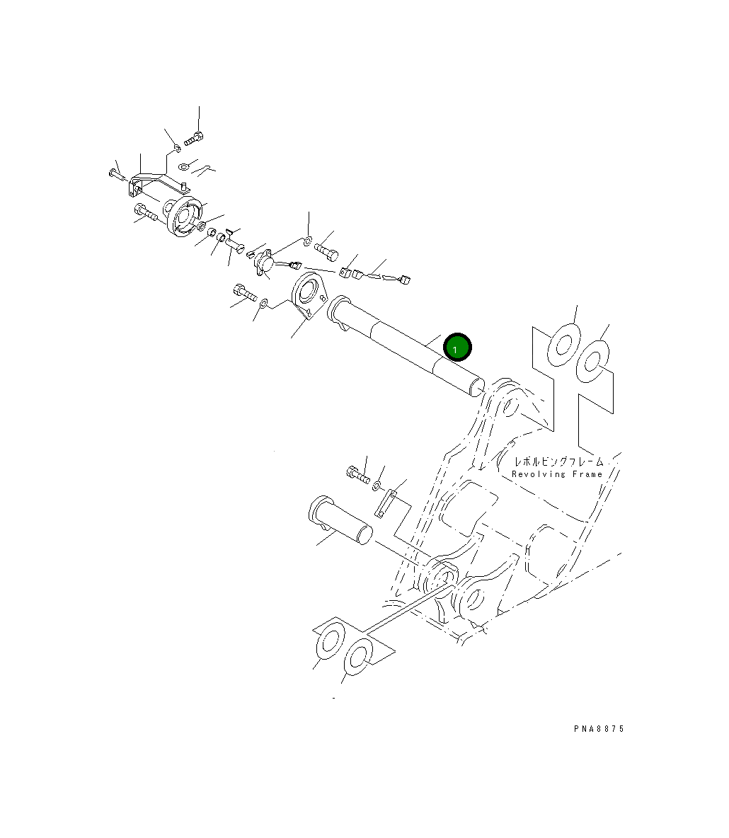 Палец 21W-70-21550 Komatsu