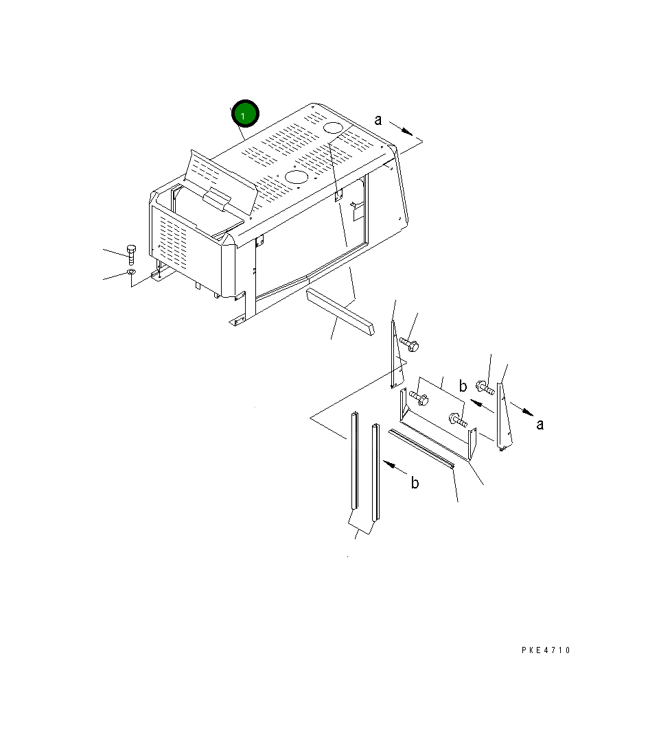 Капот 419-54-22570 Komatsu