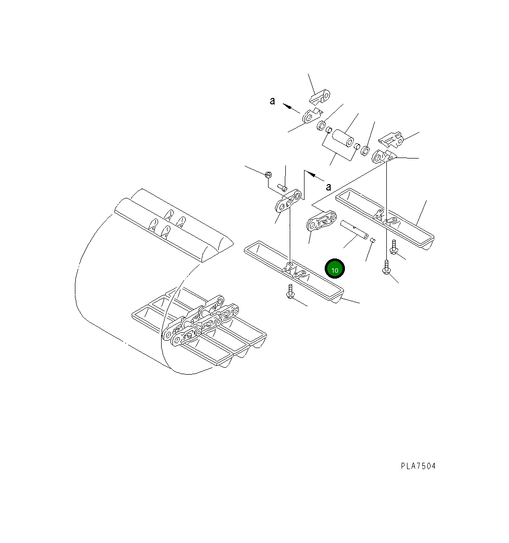 Палец 124-32-53150 Komatsu