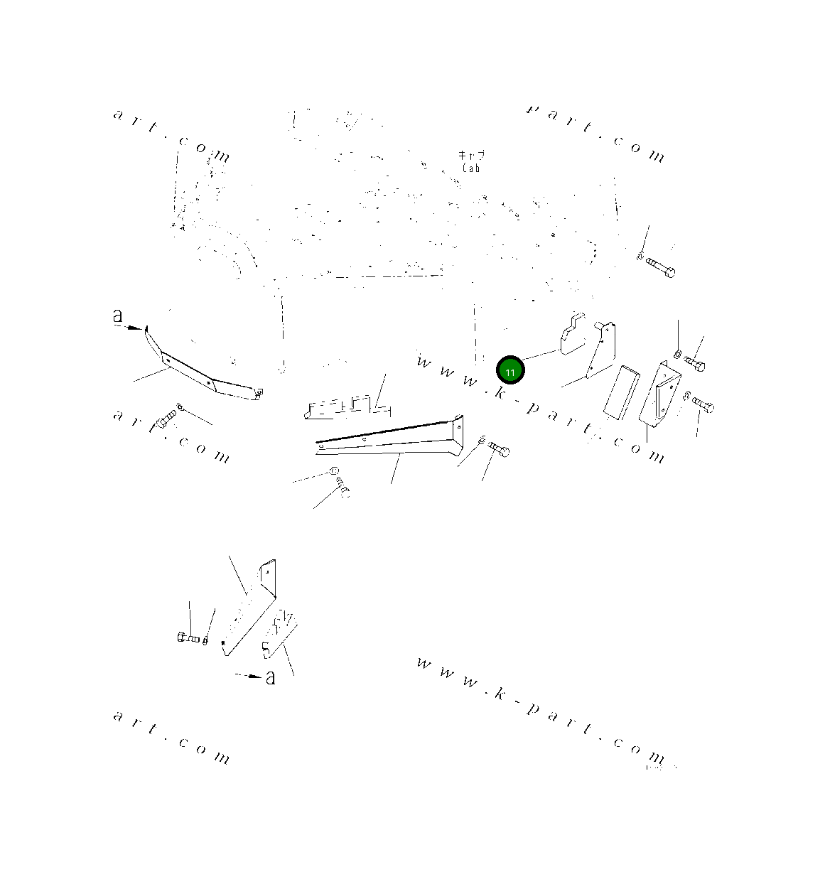 Лист 418-54-54550 Komatsu