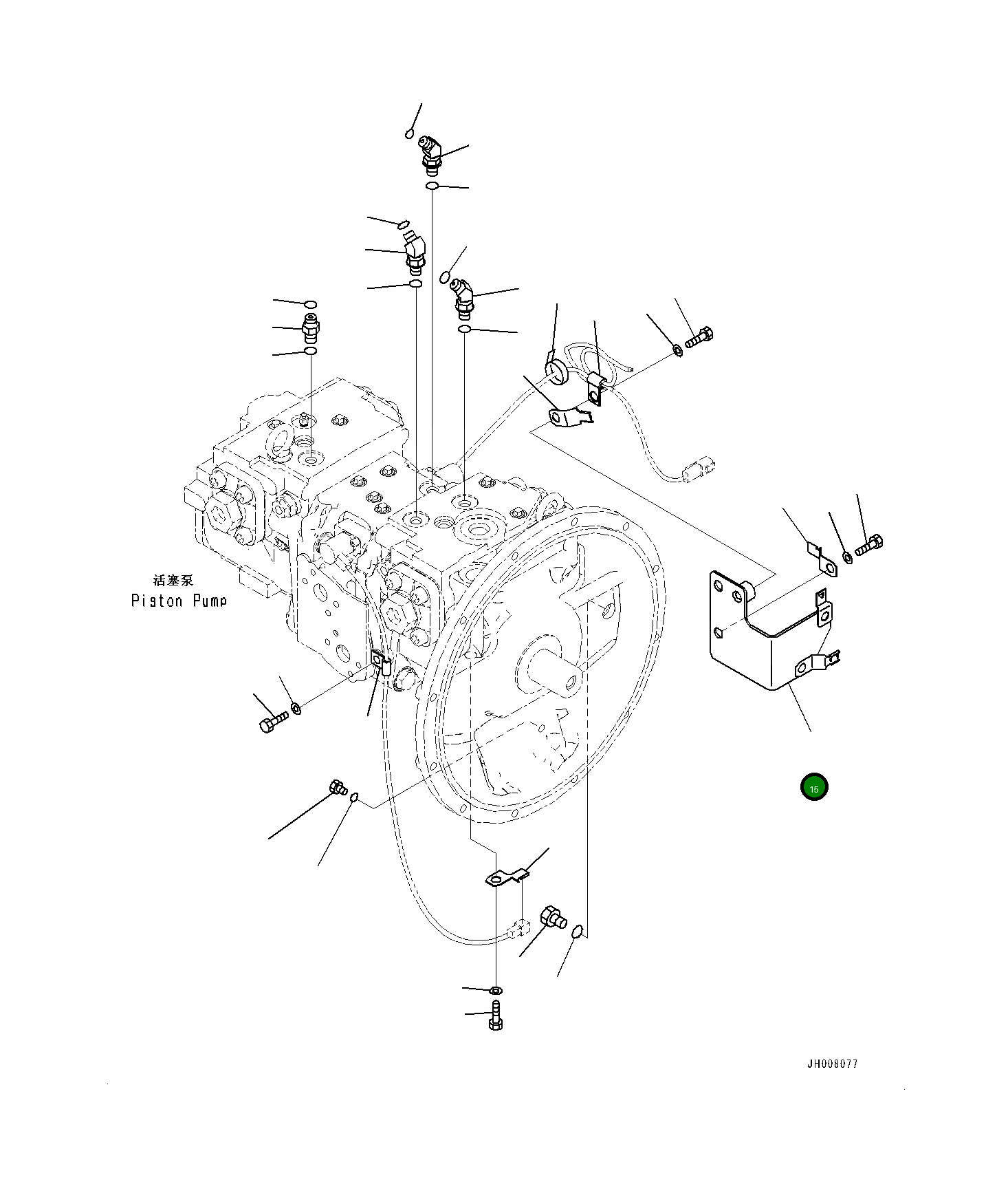 Кронштейн 205-06-35511 Komatsu