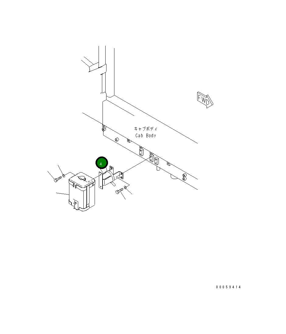 Кронштейн 569-54-88690 Komatsu