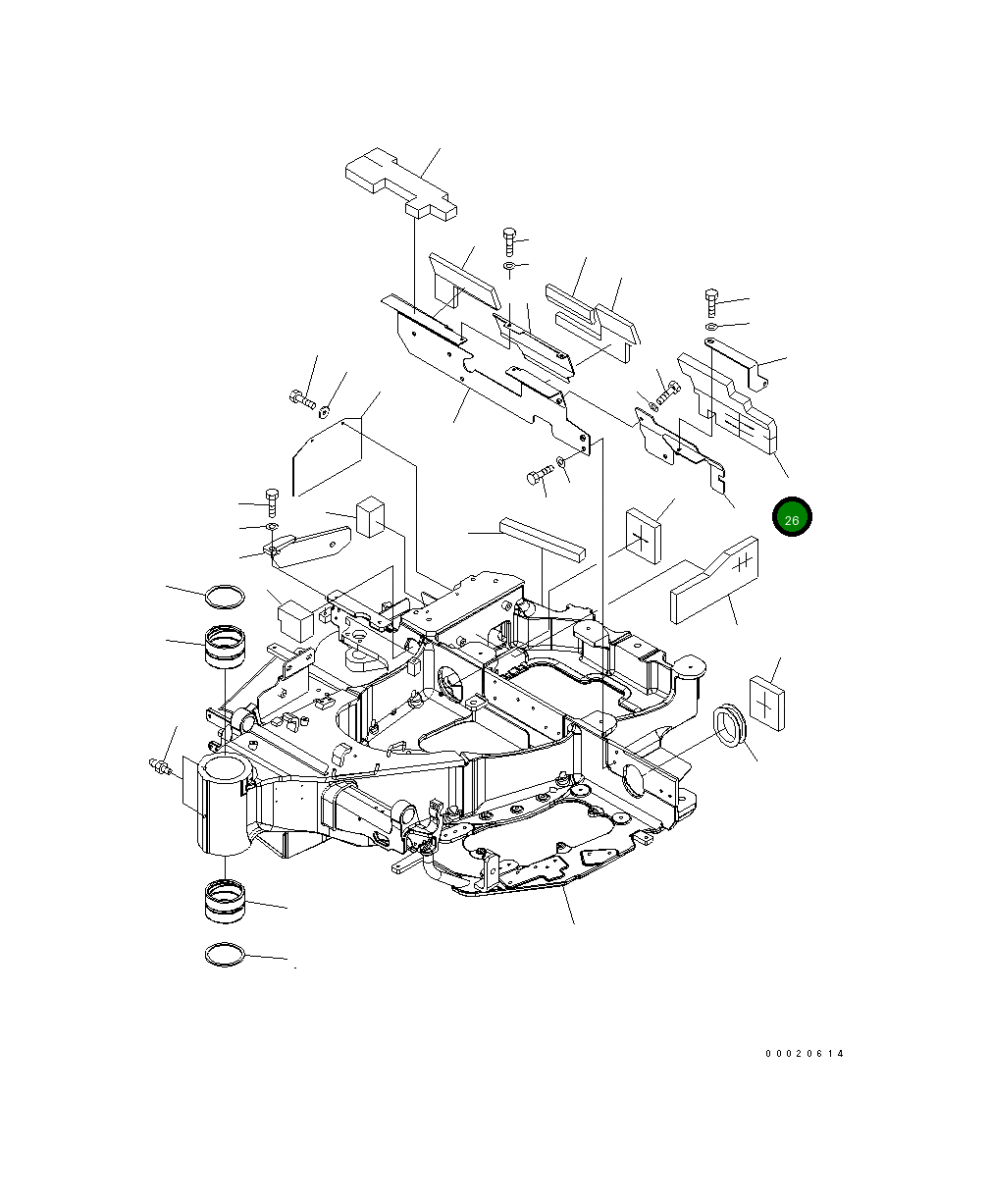 Лист 22L-46-27330 Komatsu