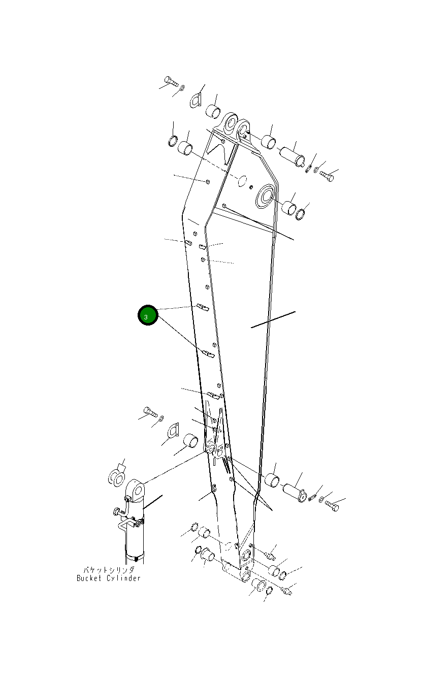 Кронштейн 21M-62-KA230 Komatsu