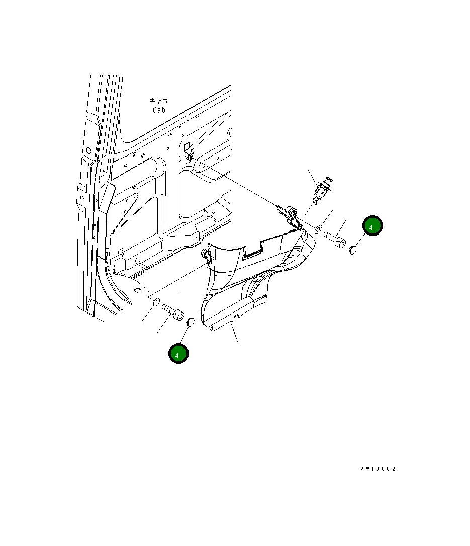 Колпак 22U-54-25351 Komatsu