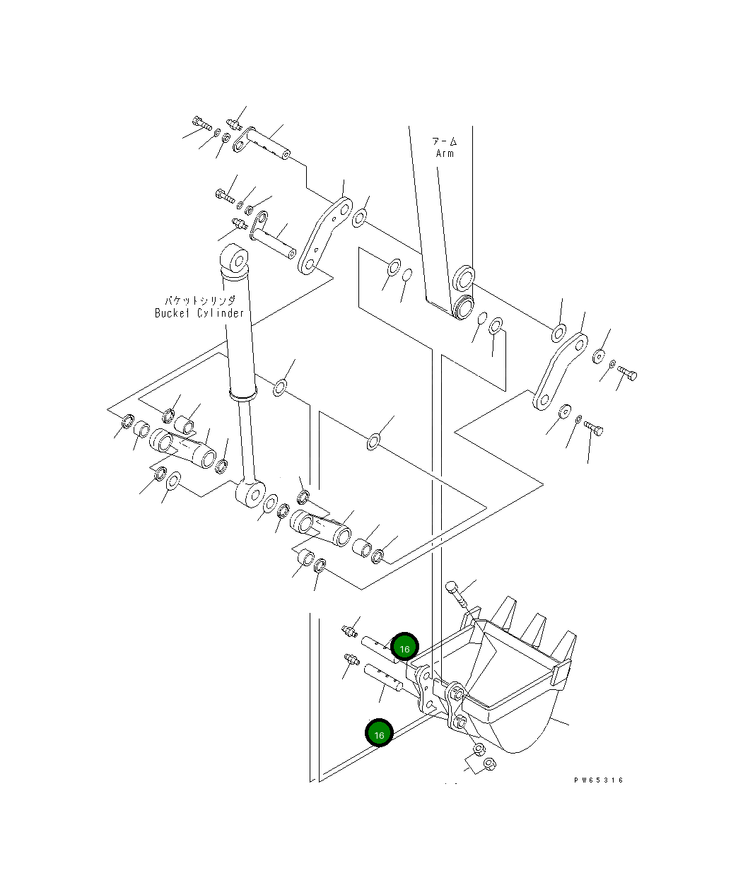 Палец 22J-70-11281 Komatsu