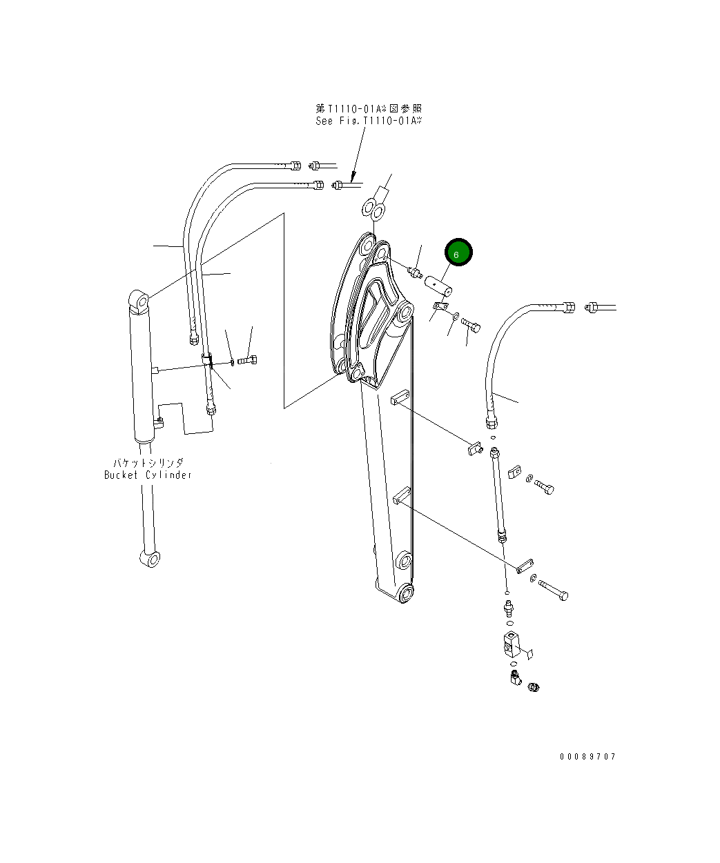 Палец 22F-70-31240 Komatsu