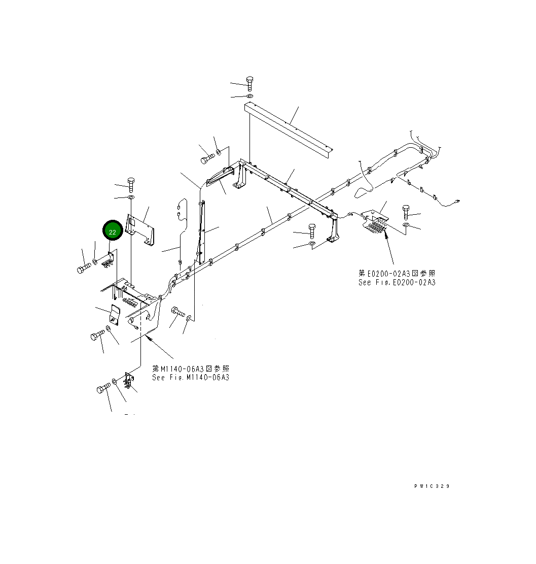 Кронштейн 21T-06-65460 Komatsu