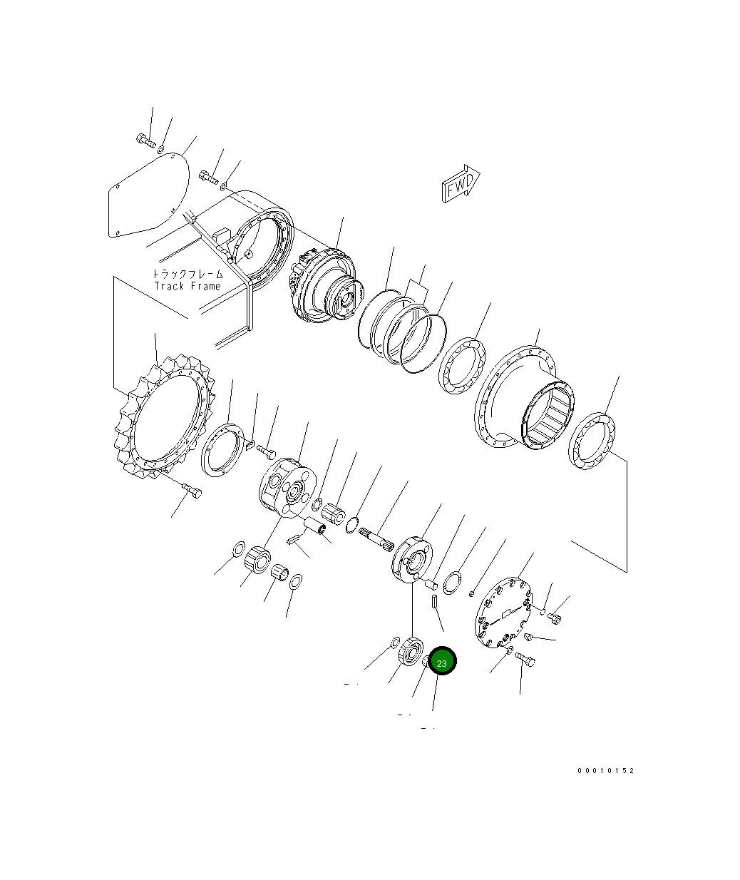 Палец 20Y-27-21280 Komatsu