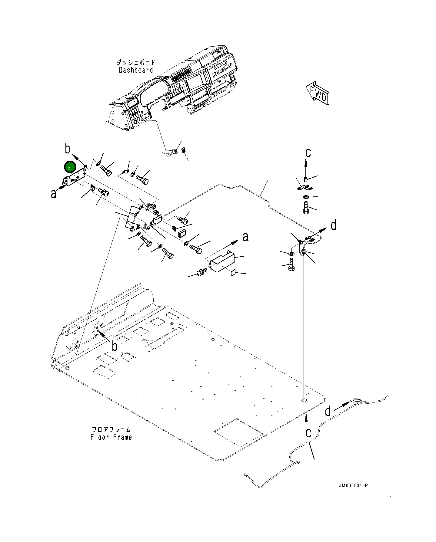Кронштейн 569-95-88370 Komatsu
