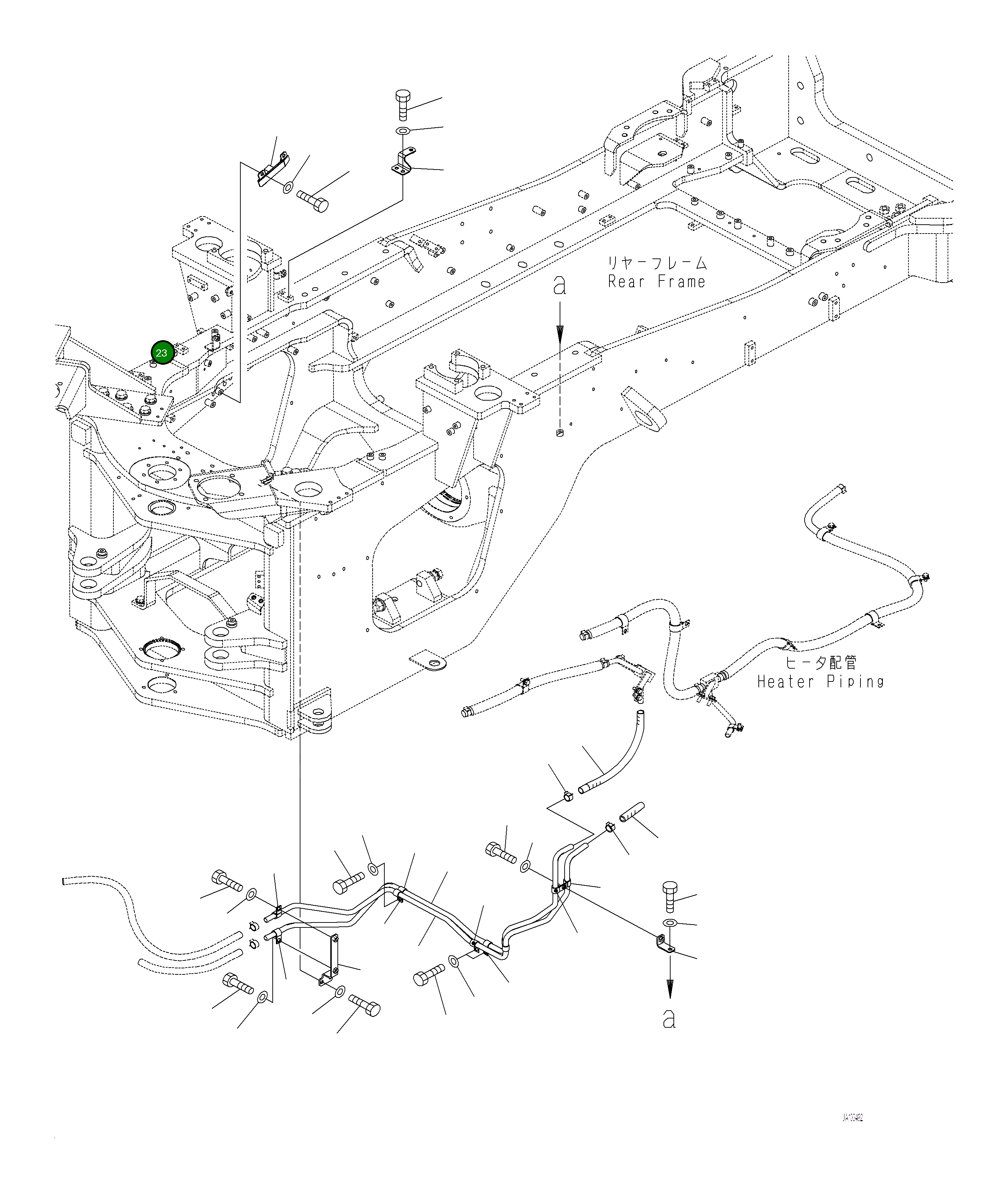 Кронштейн 421-02-61480 Komatsu