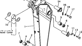 Палец 21N-70-12142 Komatsu