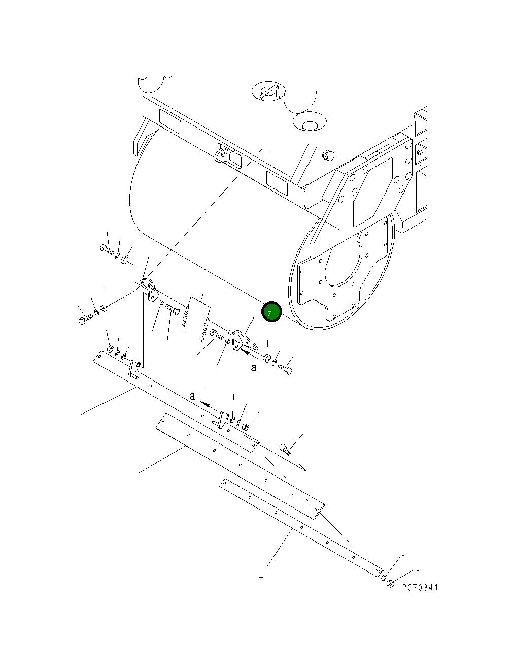 Кронштейн 258-10-49800 Komatsu
