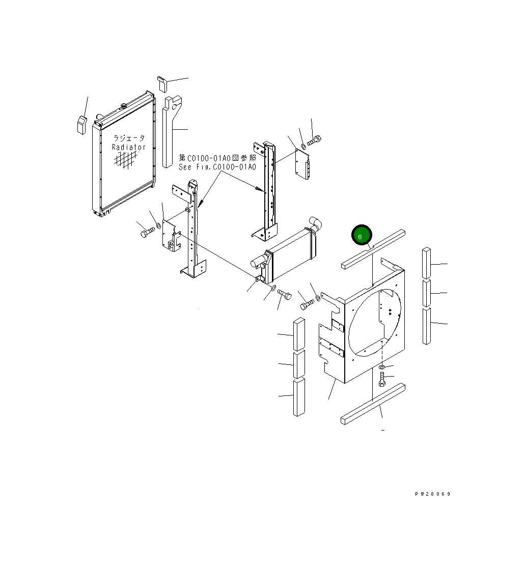 Лист 8298-03-1350 Komatsu