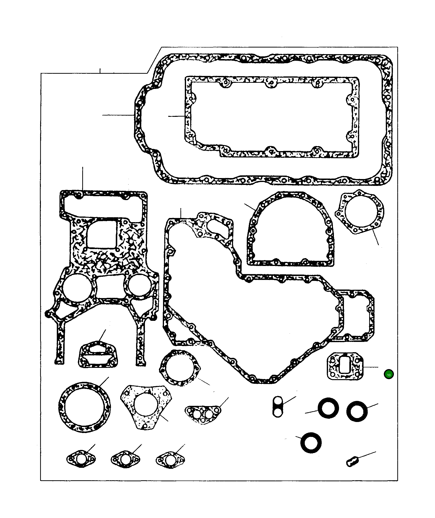 Прокладка P3685R008 Komatsu