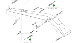 Регулировочная прокладка 2114-1058D55 Komatsu