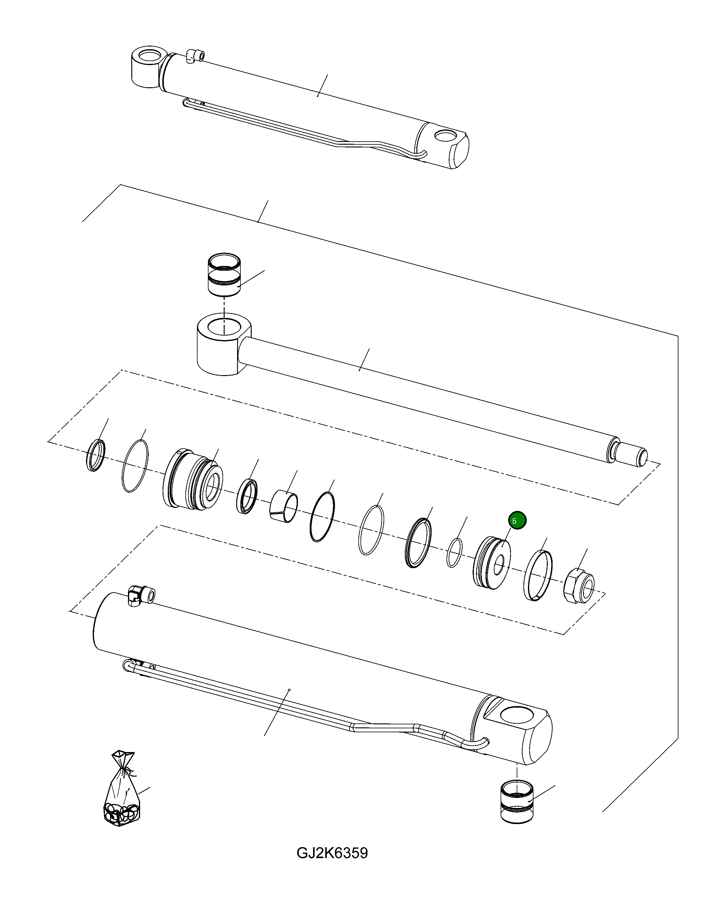 Поршень 42U-63-H0P53 Komatsu