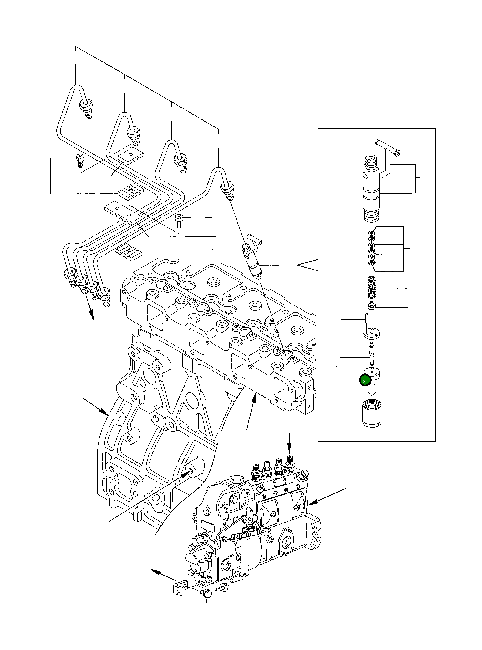 Распылитель YM129902-53050 Komatsu