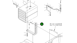 Стойка 21J-04-11132 Komatsu