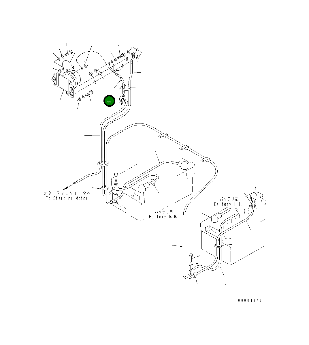 Провод 23A-06-11410 Komatsu