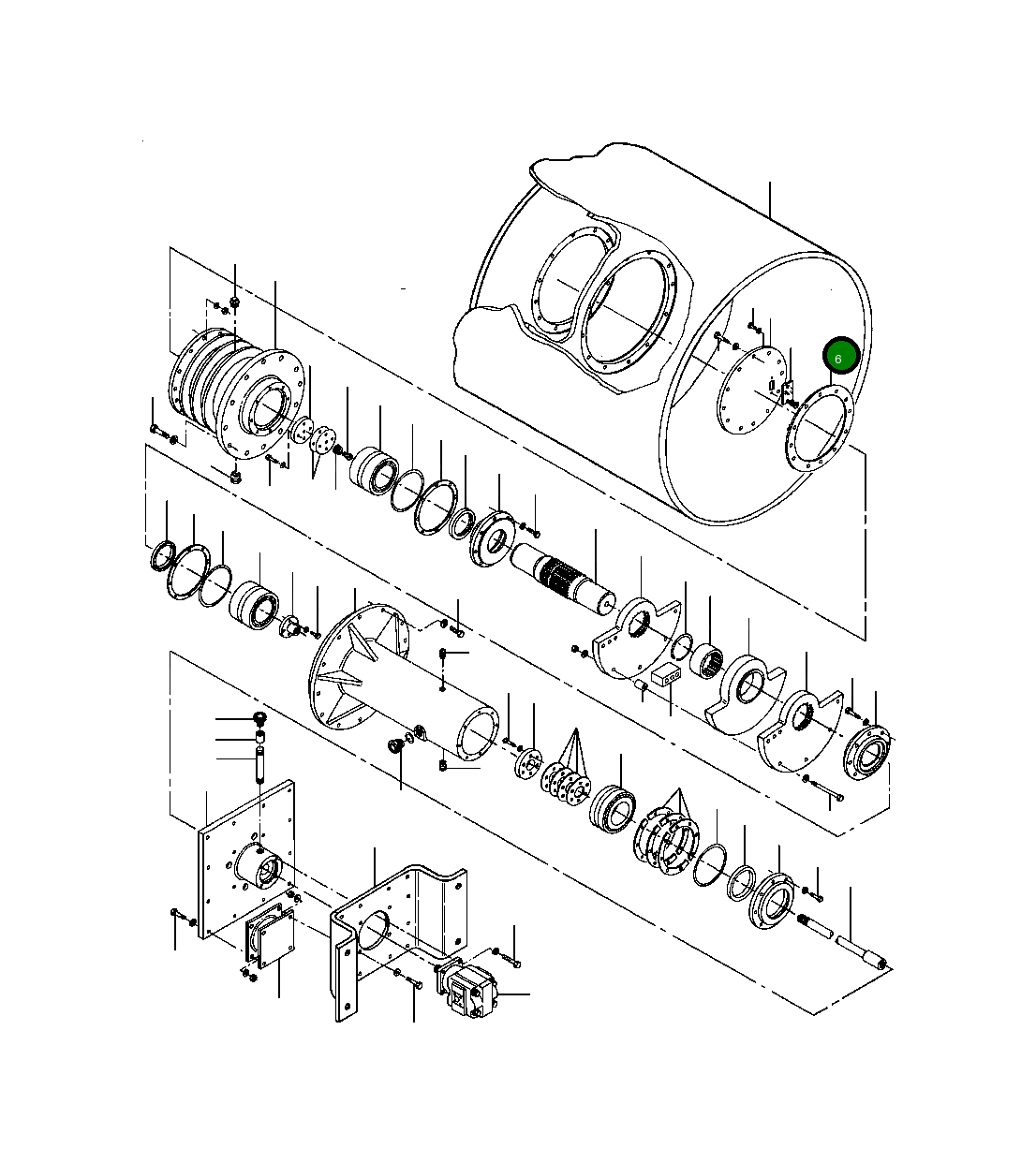 Прокладка 1430 290 H1 Komatsu