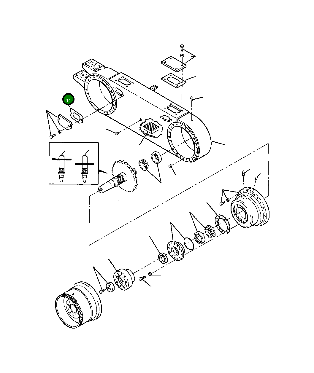 Прокладка 1438 885 H1 Komatsu
