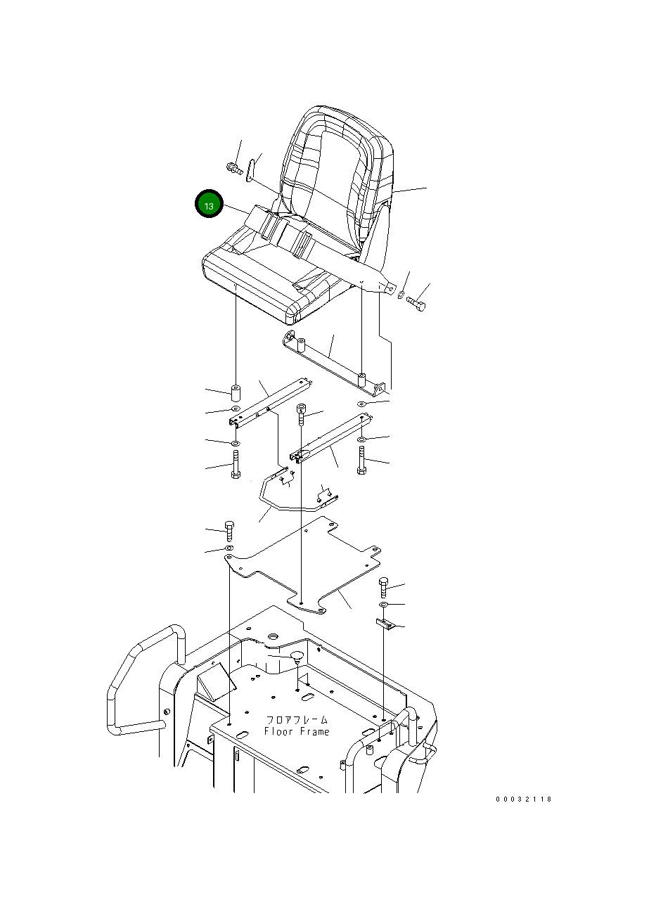 Пластина 22M-57-21560 Komatsu