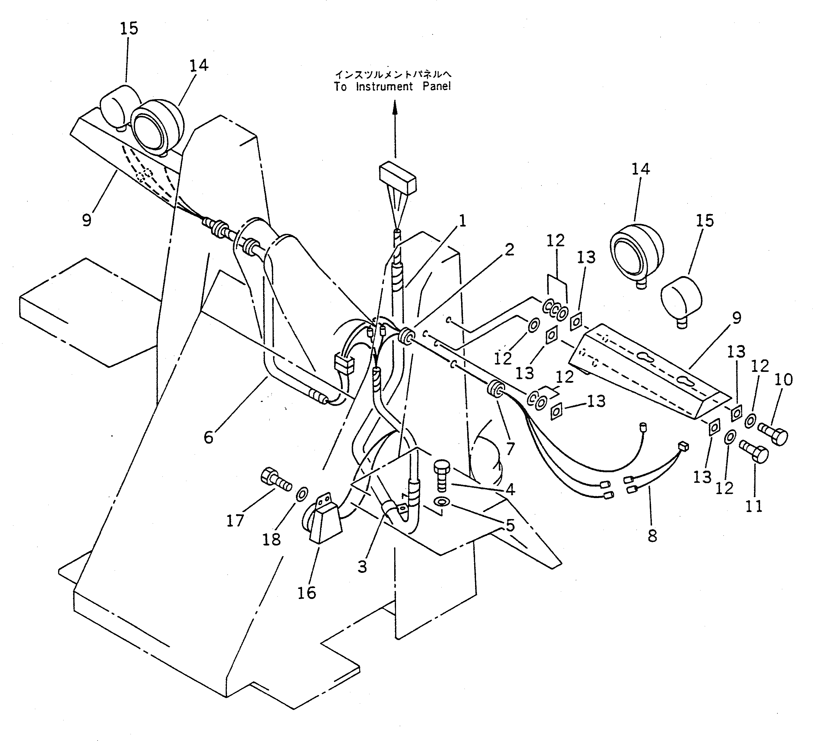 Провод 361-884-1140 Komatsu