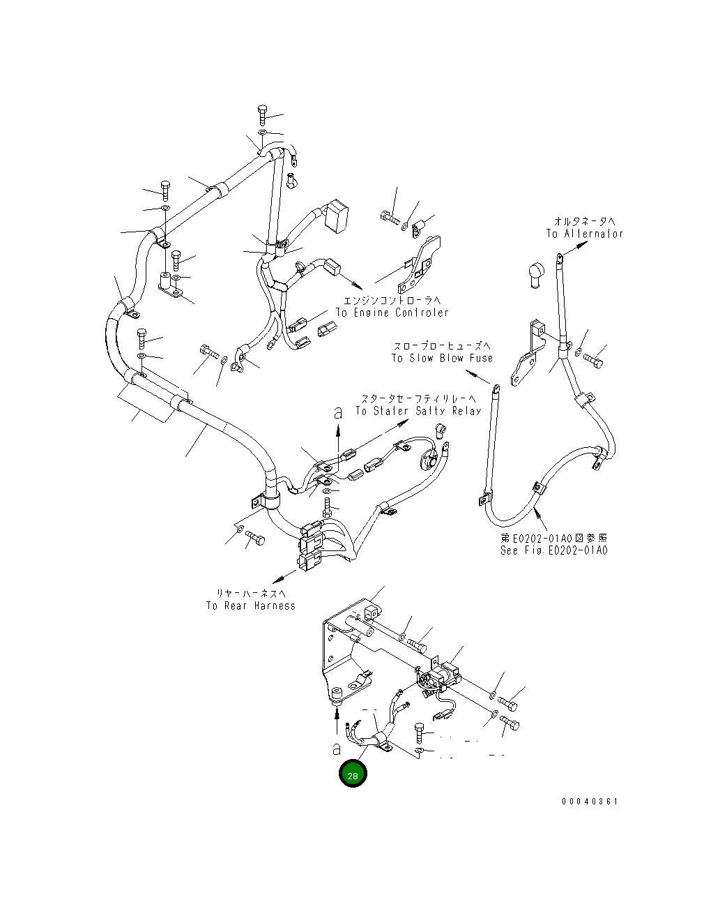 Провод 423-06-42320 Komatsu