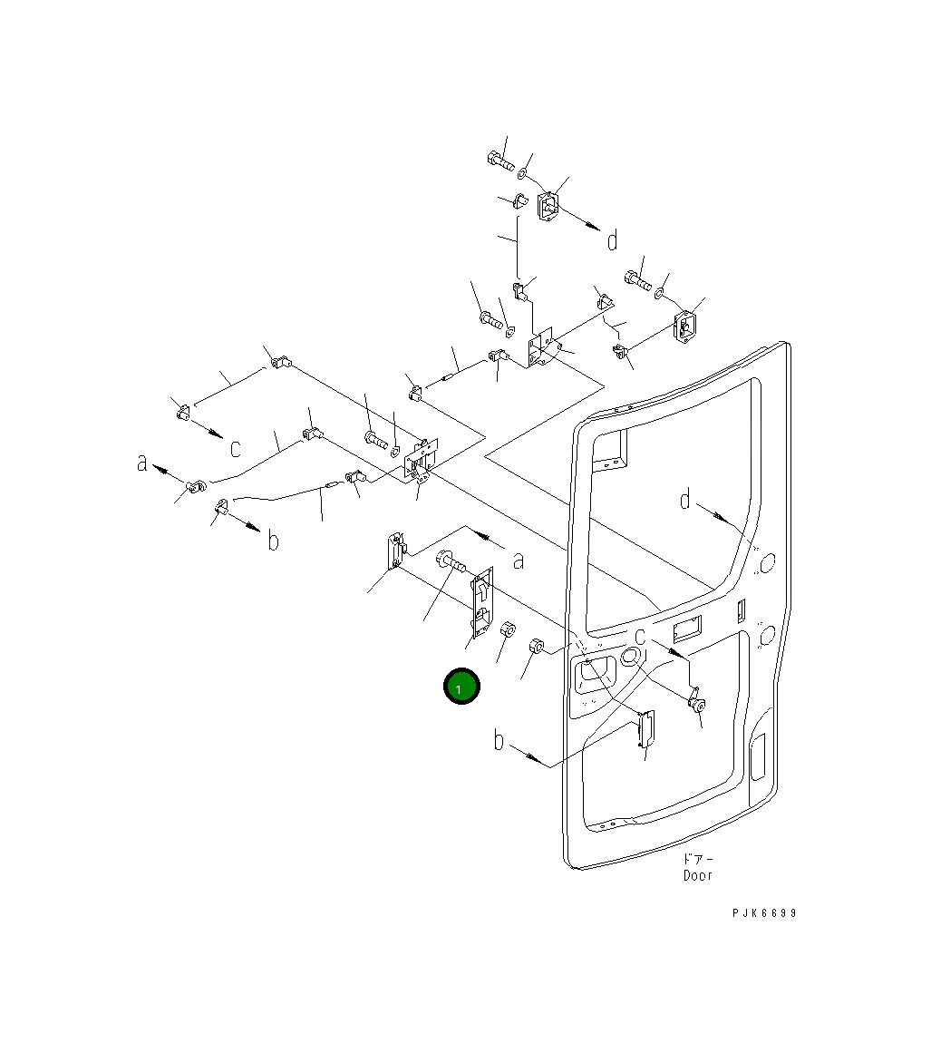 Пластина 22M-54-14990 Komatsu