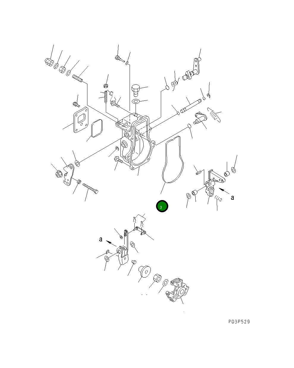 Прокладка YM129155-61050 Komatsu