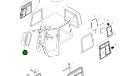 Стекло 195-Z11-8610 Komatsu